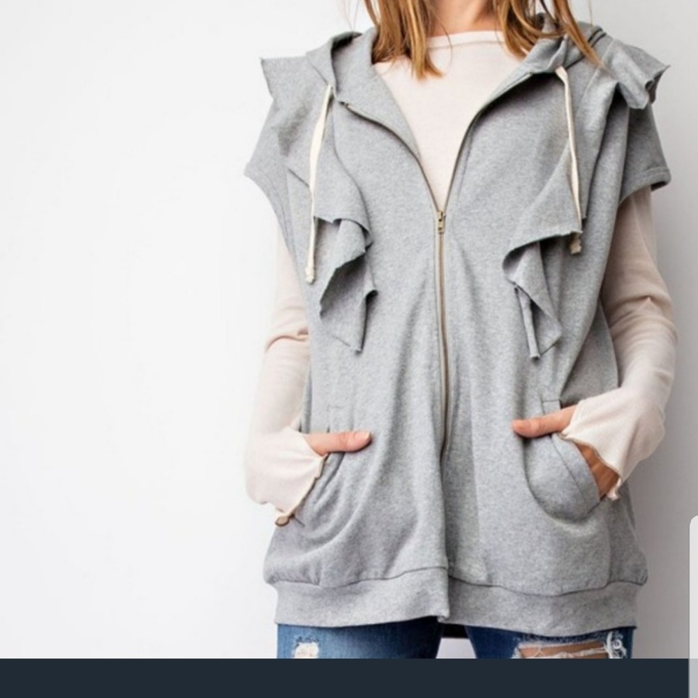 Hooded Ruffle Dress